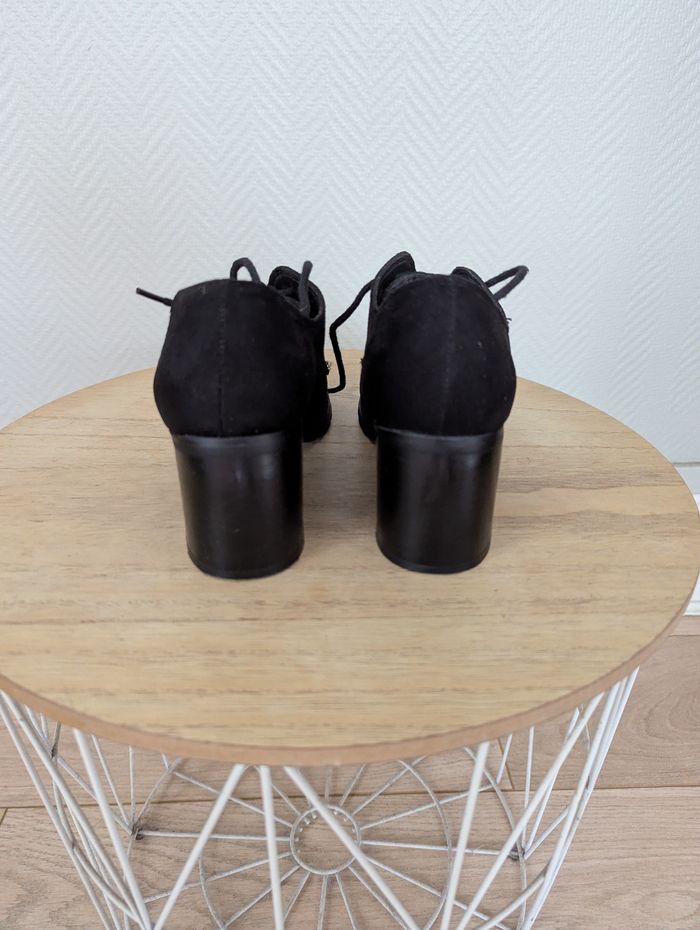 Chaussures à talons noires en daim – La Halle – Taille 37 - photo numéro 4