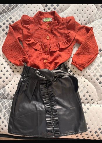 Ensemble fille jupe chemise