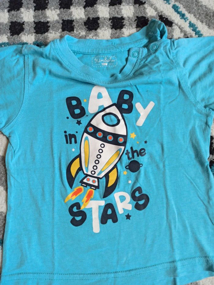 Lot de 2 t-shirts MC - Taille 18 mois - photo numéro 2