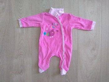 Pyjama rose velours 9 mois