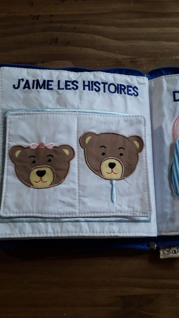 Magnifique livre bébé en tissu et broderie de qualité - photo numéro 9
