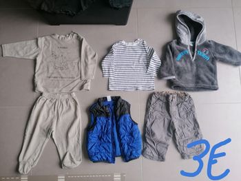 Lot 6 vêtements garçon 12 mois