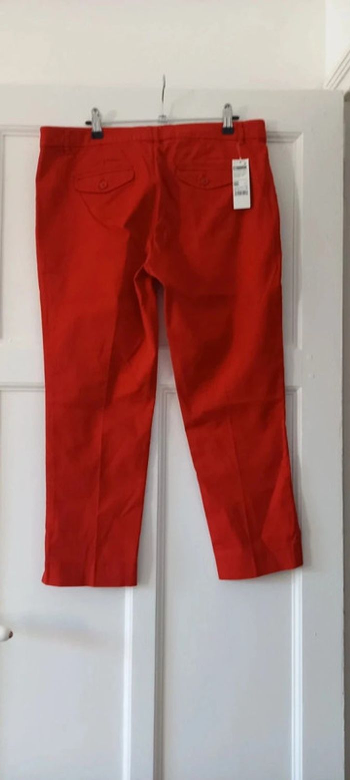 Pantalon Benetton rouge 44 - photo numéro 2