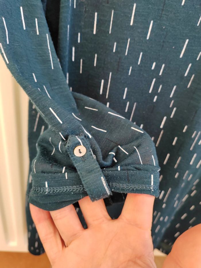 💚Tunique verte à motifs taille S Kiabi - photo numéro 3
