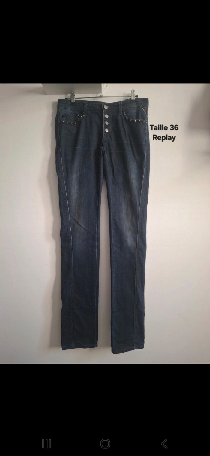 Jeans taille 36 ( W26 L34)  💙