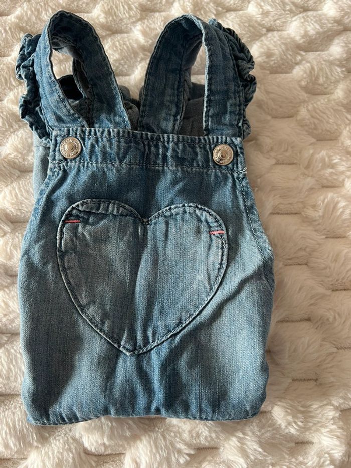 Salopette en jean, léger, H&M taille 86 /12-18M - photo numéro 2