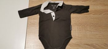 Body gris taille 1 mois