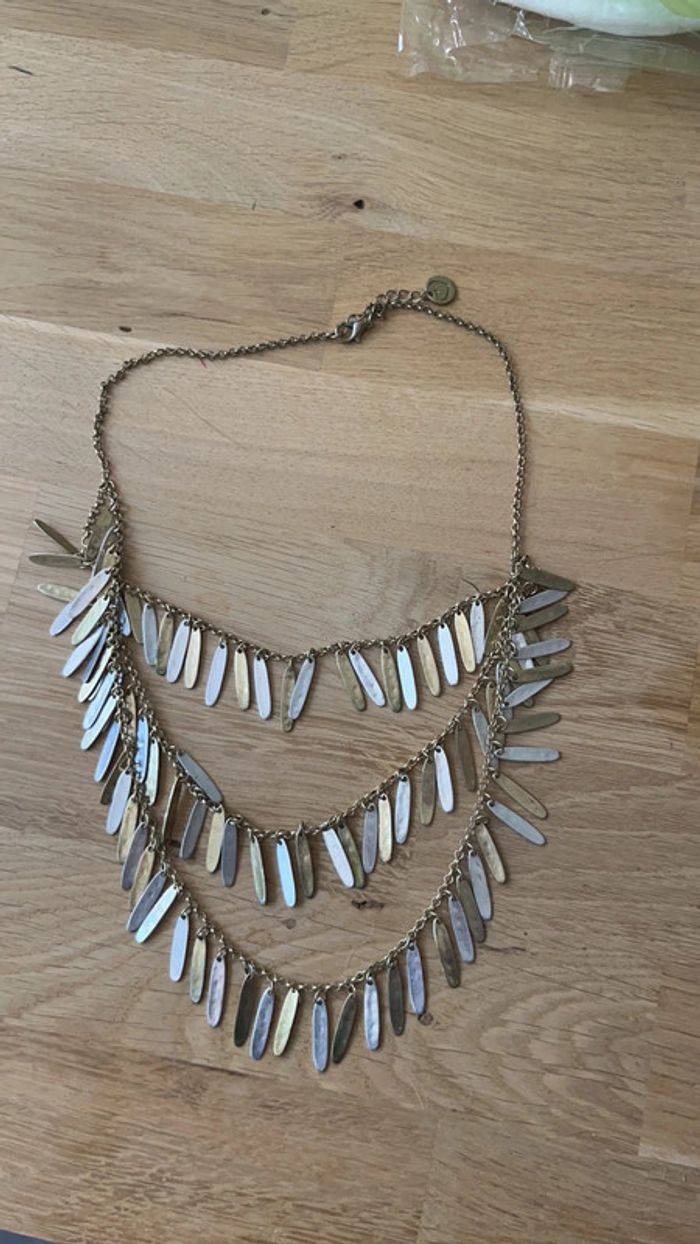 Collier promod argent et doré