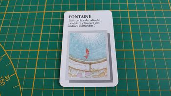 Carte fontaine pièce détachée jeu de société Super Cluedo Parker #B43
