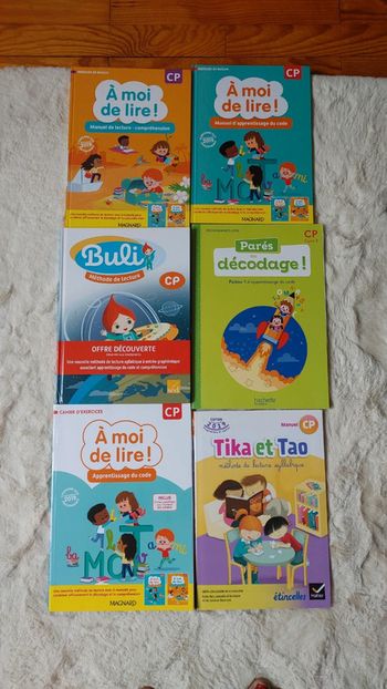 Lot de 6 livres d'apprentissage CP