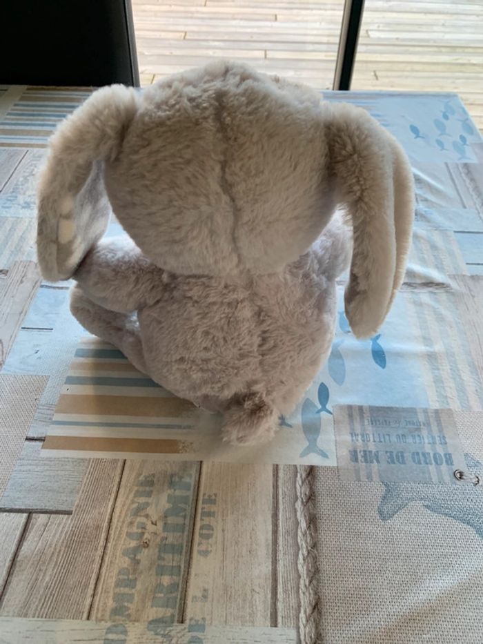 Peluche lapin grise - photo numéro 2