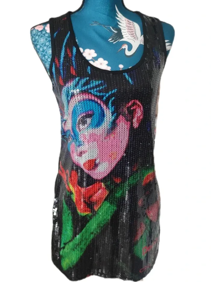 Robe tunique Desigual Cirque du Soleil sequins - photo numéro 3