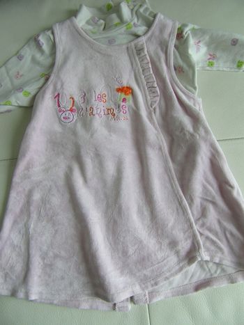 Robe + haut manches longues Absorba en 12 mois