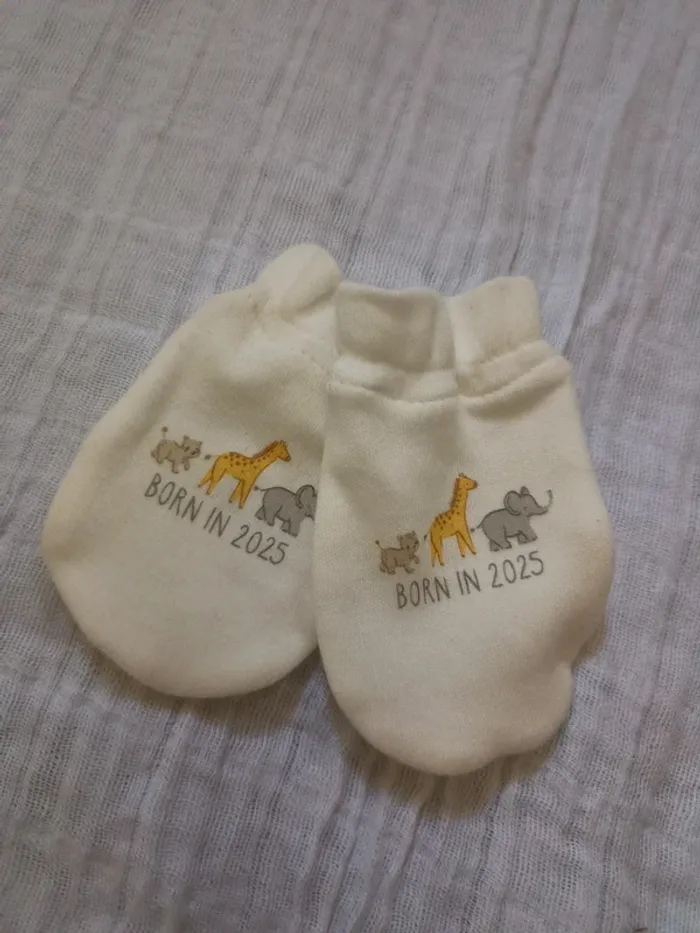 Lot de 2 paires de mouffles bébé - C&A - photo numéro 2