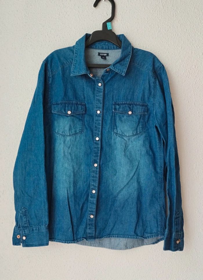 Chemise en jeans manches longues