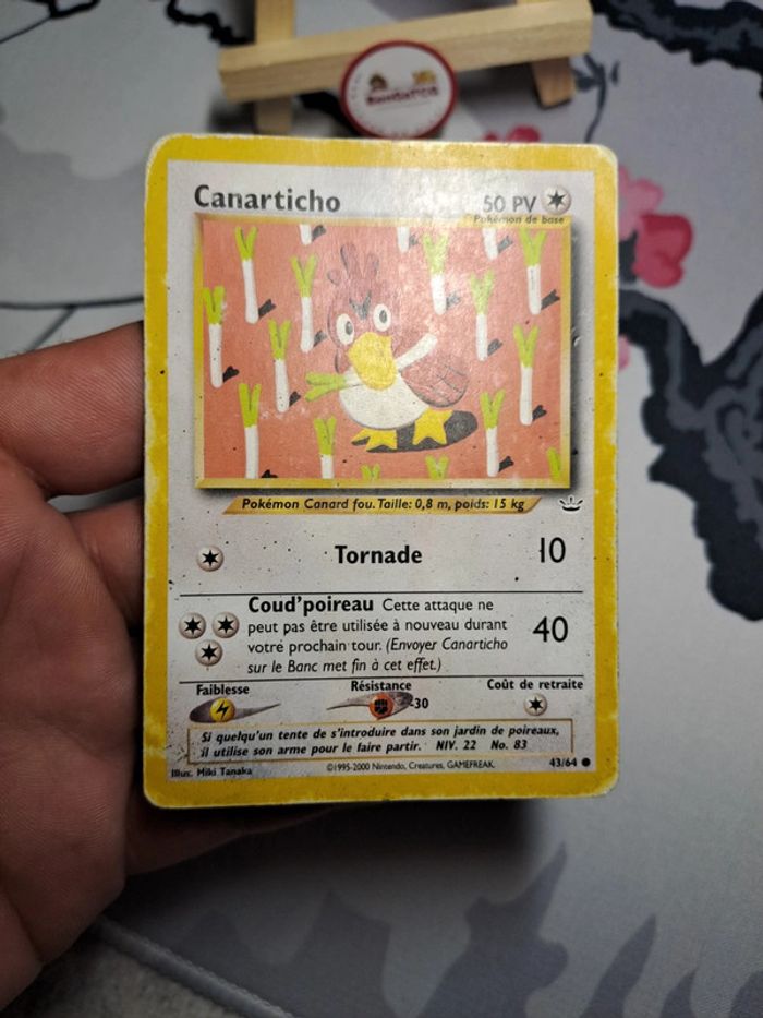 Carte Pokémon Canarticho 43/64 Neo Revelation ed2 Wizards Fr - photo numéro 3