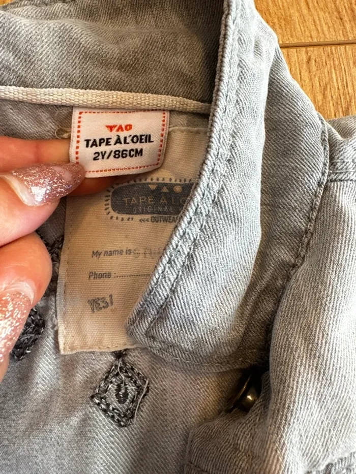 Veste en jeans fille - photo numéro 3
