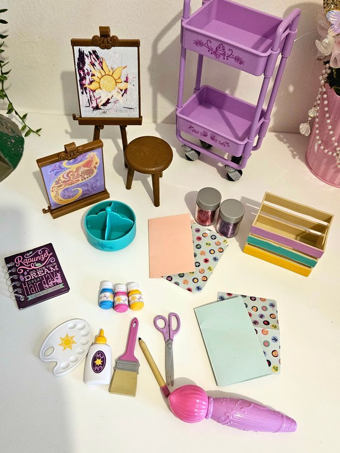 Coffret raiponce jeu chariot toile - photo numéro 3