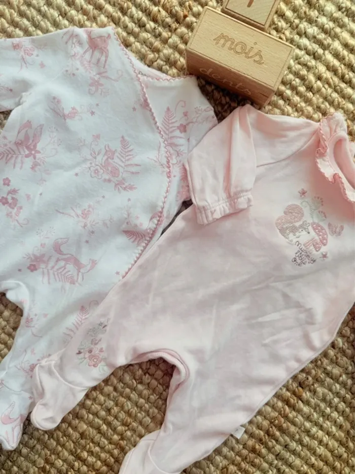 Lot pyjamas Fred & Flo 1mois / 54cm - photo numéro 2