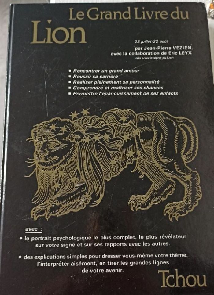 🦁 Livre sur l'astrologie le grand livre du Lion de Jean-Pierre Vezien 🦁