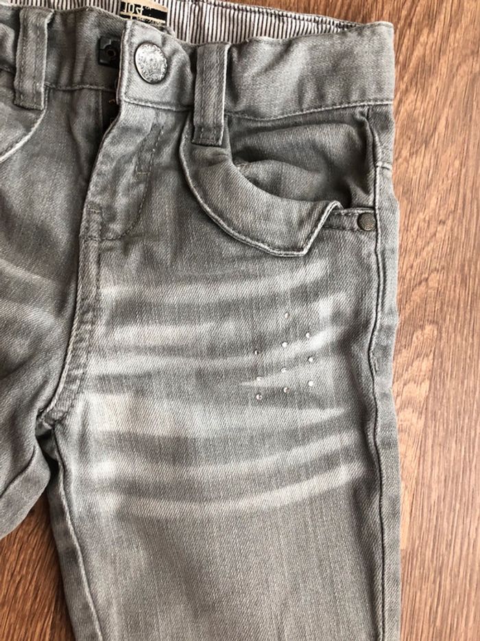 Jean gris fille Tape À l’œil 4 ans - photo numéro 3