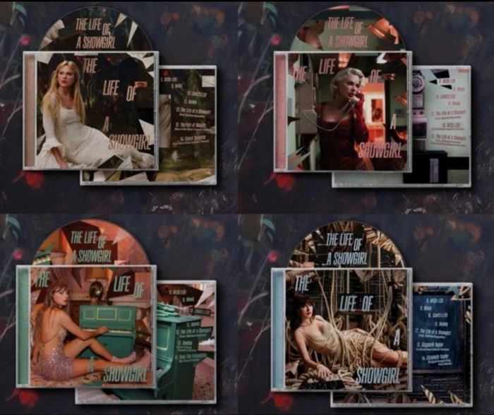 Bundle 4 CD Taylor Swift Life of a Showgirl Édition Limitée