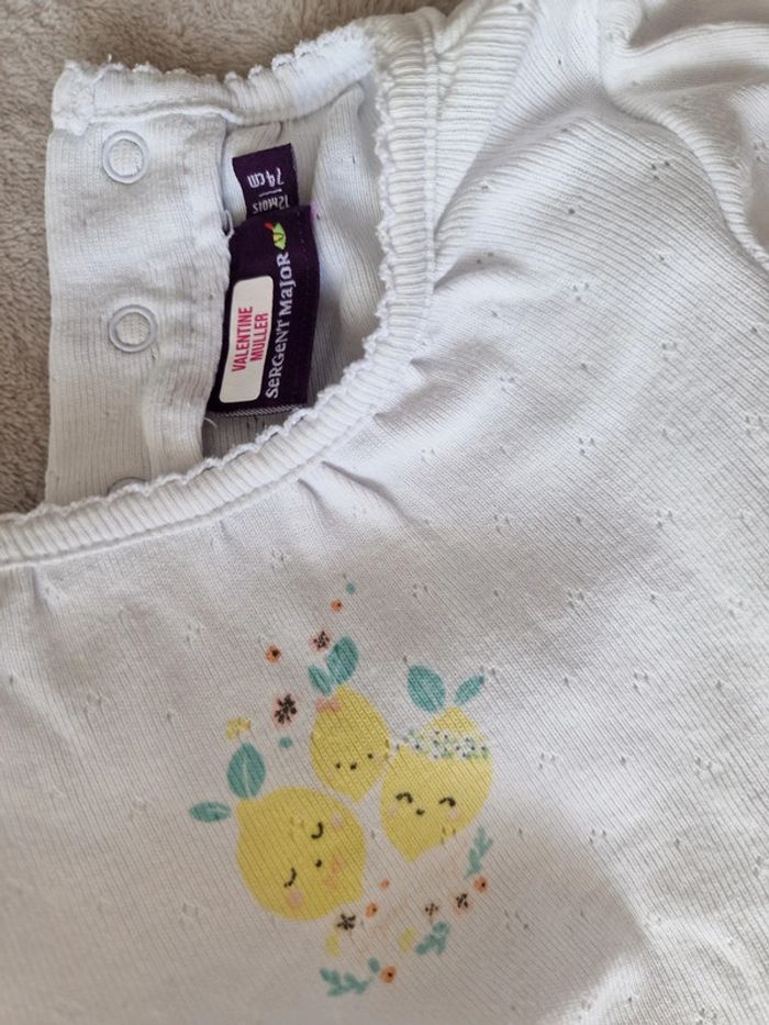 Ensemble 3 pièces blanc & jaune - 12M - Sergent Major (BE) - photo numéro 17