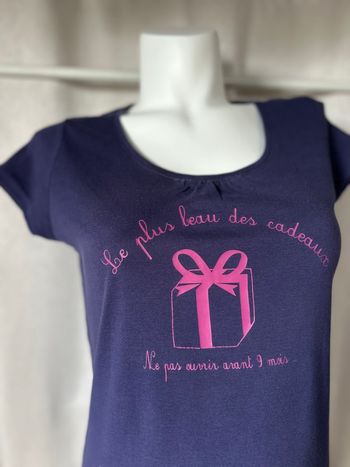 T-shirt de grossesse violet rose 42/44 Kiabi