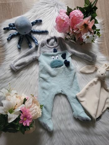 Pyjama velour 3mois inextenso