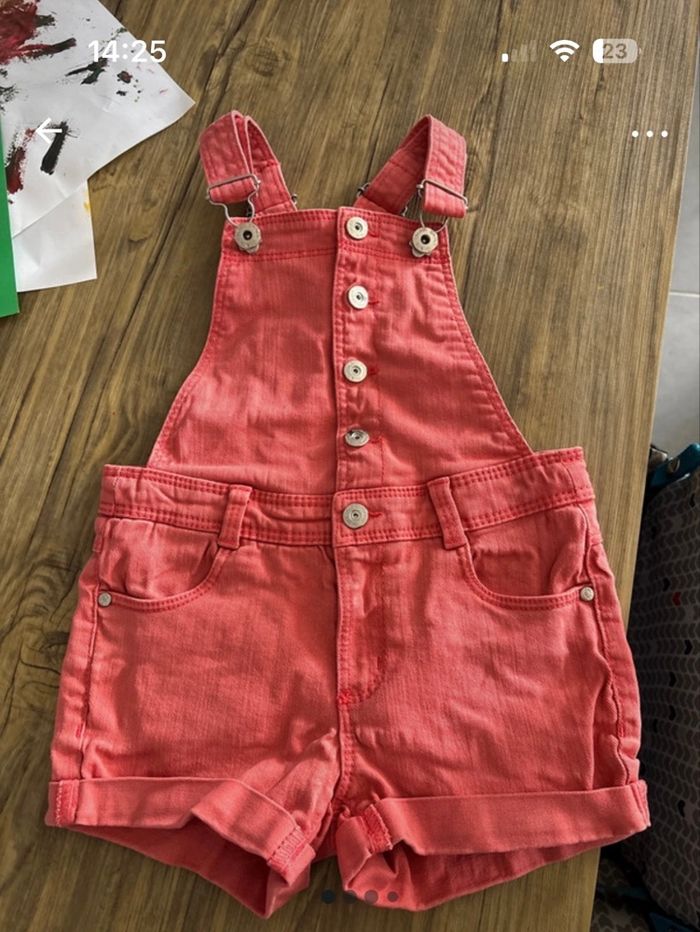 Salopette short en jean Okaïdi 5 ans