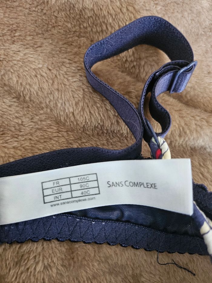 Soutien gorge fleuri rembourré Sans Complexe 105C - photo numéro 3