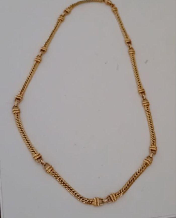 collier en maille or - photo numéro 3