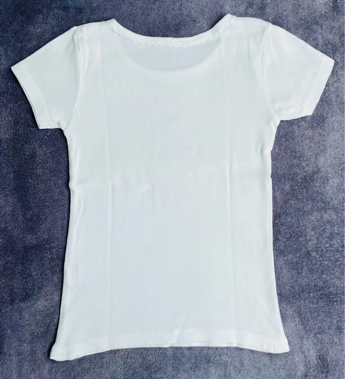 Maillot de corps fille 4/5 ans, tex - photo numéro 3