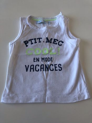 Débardeur bébé Petit mec cool 12 mois