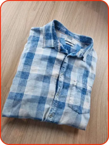 Chemise à rayures bleu et blanc Celio Taille L