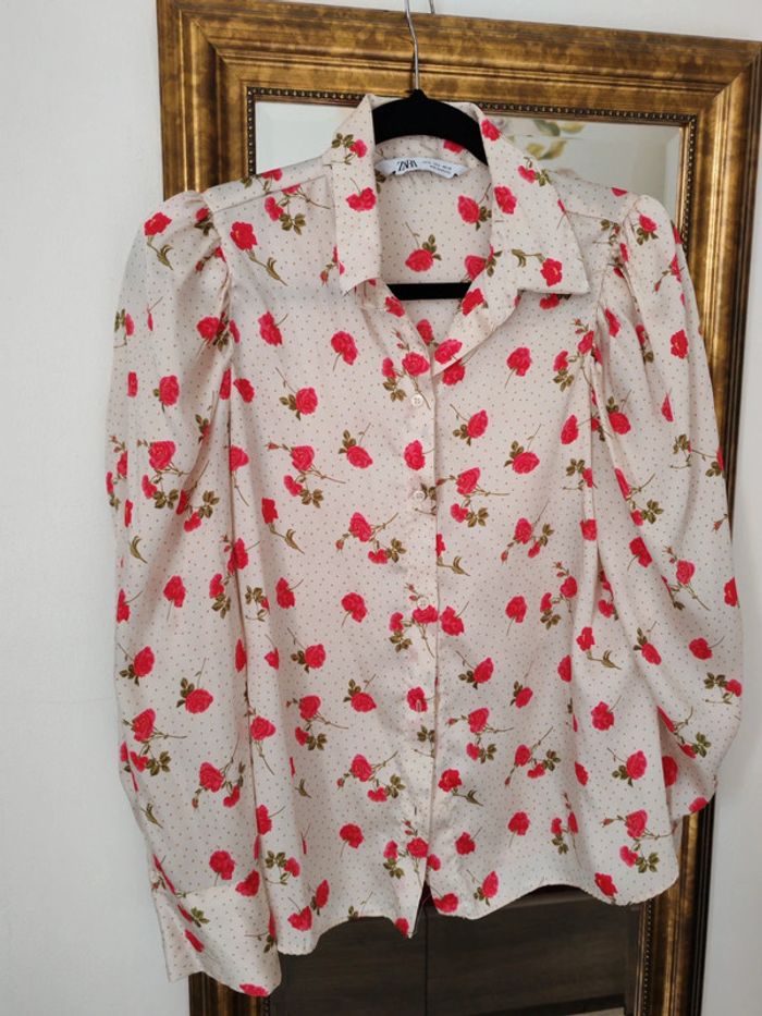 Chemise fleurs Zara taille S