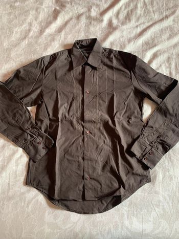 Chemise marron homme