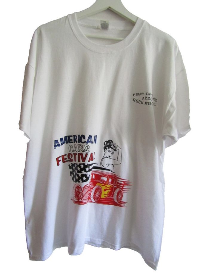 t-shirt Crepy en Valois asso rock n'roads american cars festival - photo numéro 2