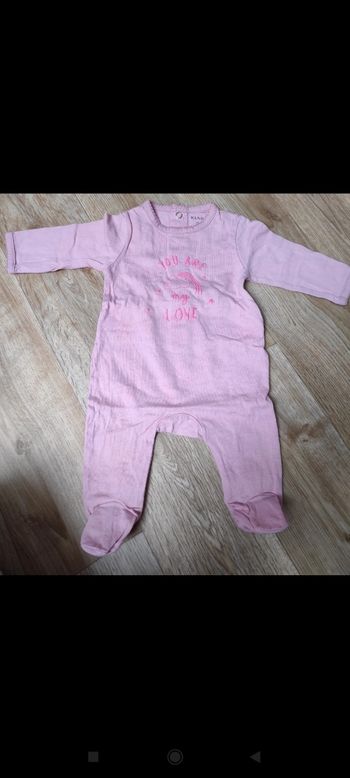 Pyjama rose bébé fille