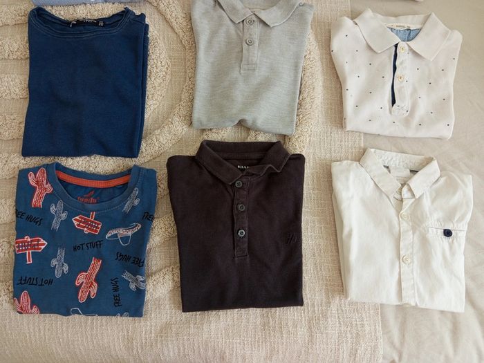 Lot été polos, chemises manches courtes & t-shirts 5 / 6 ans garçon - photo numéro 4