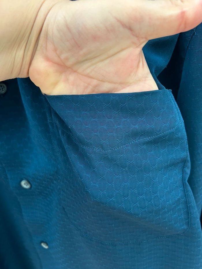 Chemise bleu marine manches longues homme Laurent cerrer taille 4 xl - photo numéro 3