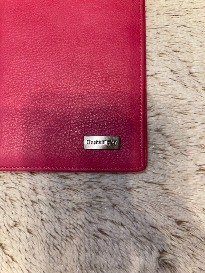 Portefeuille en cuir rose 3 volets - Éléphant d’or - photo numéro 2