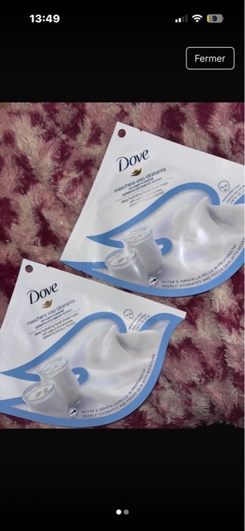 Lot de 2 masques dove hydratant 