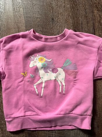 Pull licorne fille 4-5 ans