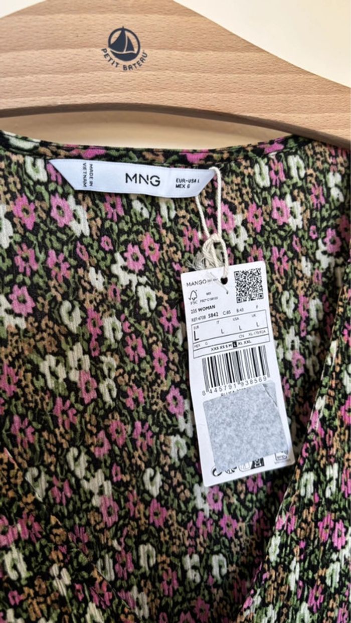 Blouse manche longue neuve mango taille L - photo numéro 2