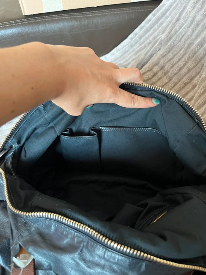 Sac bowling Céline Paris noir en cuir – à restaurer - photo numéro 11