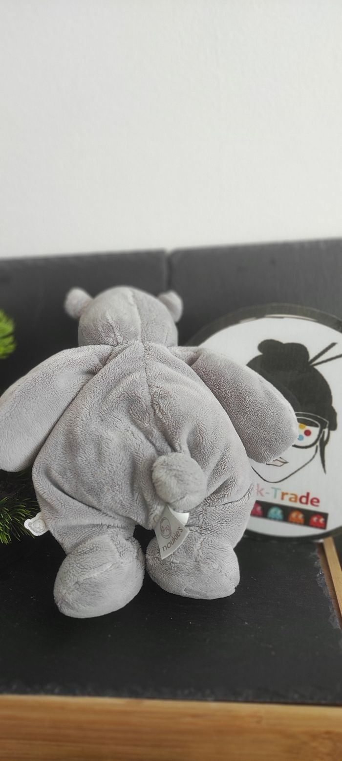 Peluche Nouky ours Noukie's Poudre d'étoiles gris doudou Anthracite - photo numéro 2