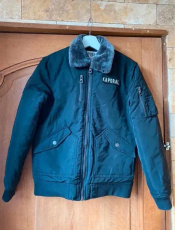 Manteau kaporal garçon noir