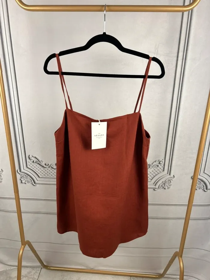 Robe courte Sézane Châtaigne 🌰 T.42 Neuve