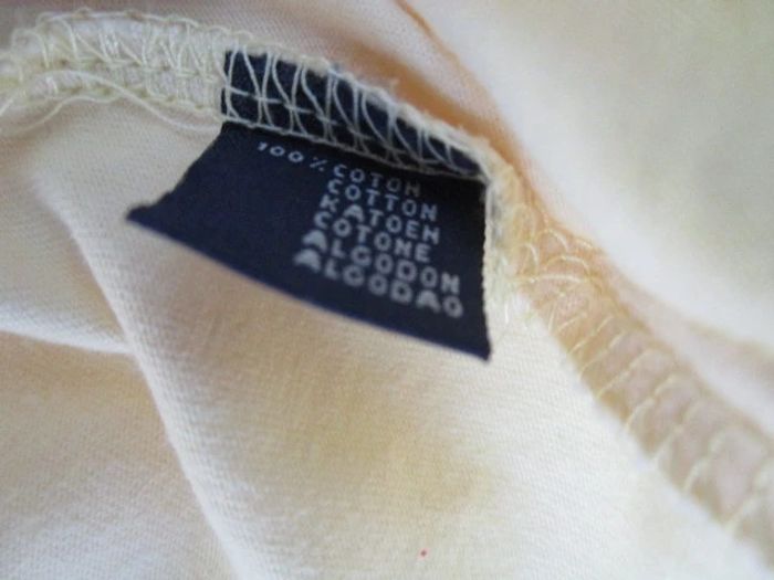 T-shirt jaune vintage vélo 38 TBE - photo numéro 9